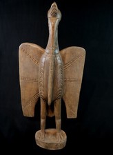 Art Africain Afrique Ancien Oiseau Calao Hornbill Kalao Senoufo Senufo - 70 cms