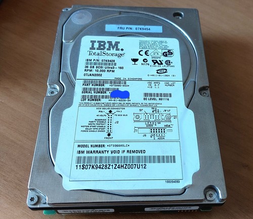 Hard disk ibm total - hard,
