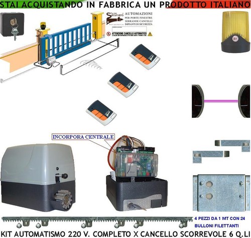 Cancello scorrevole automatico - cancello,