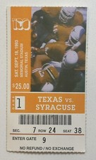 BIGLIETTO CALCIO: 1993 - TEXAS