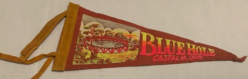 Pennant vintage blue hole - vintage,