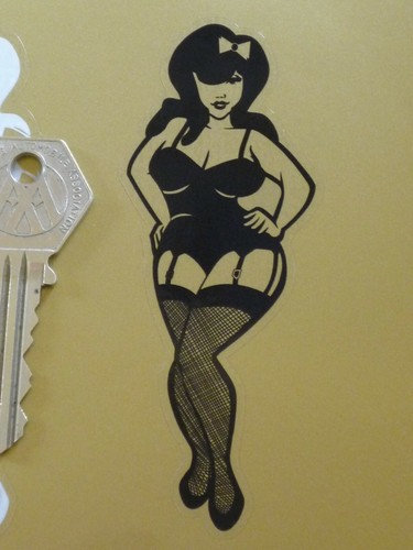 Sexy pin girl car bike - pin-up,