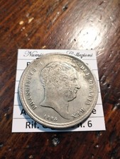 Bellissima Piastra in Argento da 120 Grana del 1825 Napoli Francesco I°