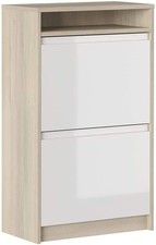 Scarpiera bianco lucido e