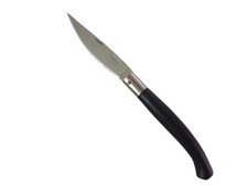 COLTELLO KNIFE ARBURESA SARDEGNA PATTADA MANICO RESINA NERA SCANNO ARBUS CM. 24