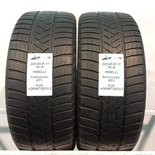 PNEUMATICI USATI PEZZI 2 PIRELLI SOTTOZERO 3 WINTER 225/45 R17 91H INVERNALI