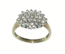 Anello Cluster In Diamante In