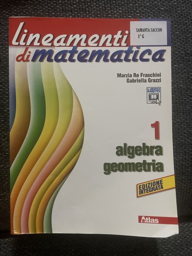 Lineamenti matematica - lineamenti, di