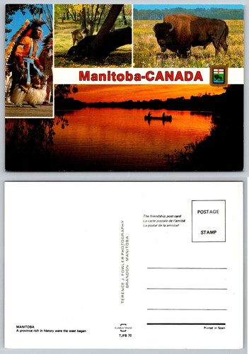 Cartolina multivista manitoba - cartolina,