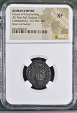 NGC XF Antoninianus Constanzo I Cloro AD305-306 NGC Antichi ESTREMAMENTE FINE