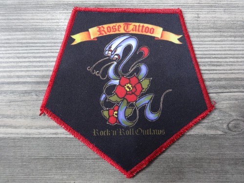 Rose tattoo patch rock metal - rose,