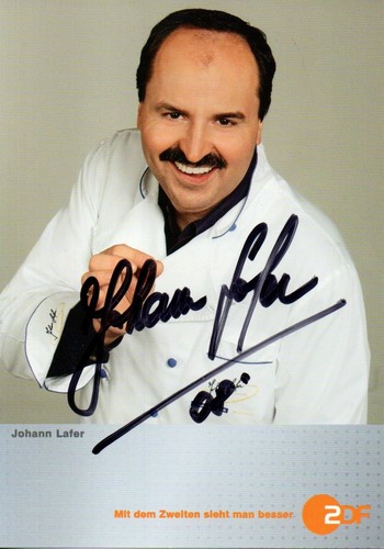 Autografo johann lafer - -,