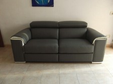 DIVANO 3 POSTI IN VERA PELLE