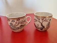 Coppia tazzine in porcellana cinese antica - Famiglia Rosa - Lotto 3
