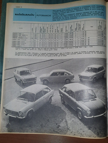 Autobianchi bianchina primula - autobianchi,