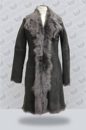 Giacca trench grigio donna
