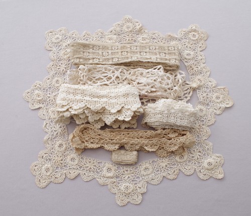Cotton lace trims antique - 7, x