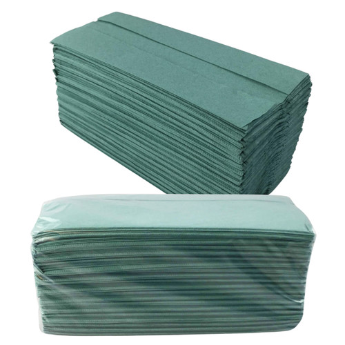 Asciugamani carta verde piega - asciugamani,
