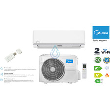 CLIMATIZZATORE MONOSPLIT MIDEA ELEGANCE 12000 BTU A++ A+ R32 INVE WIFI GEARSHIFT