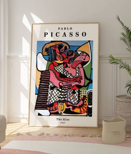 Stampa pablo picasso - picasso, bacio