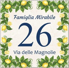numero civico personalizzato