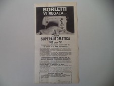 advertising Pubblicità 1965 MACCHINA PER CUCIRE BORLETTI 1102 LUSSO S/I