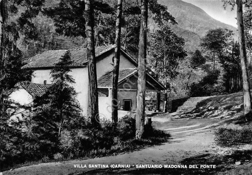 Cartolina villa santina carnia - villa,