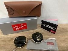 Ray-Ban Round Metal RB3447 53-21 145mm Occhiali da Sole Rotondi Montatura Oro...