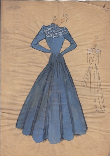 Bozzetto alta moda - bozzetto, tempera