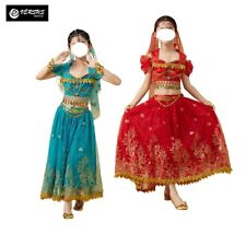 Completo Spettacolo Danza Ventre Odalisca Bambina Child Set Top Skirt BELLY09B