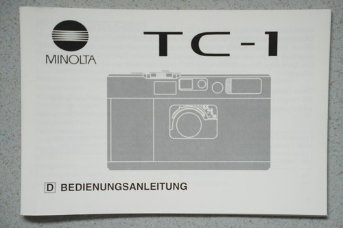 Minolta manuale di - tc-1,