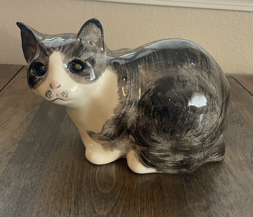 Gatto vintage dipinto mano - gatto,