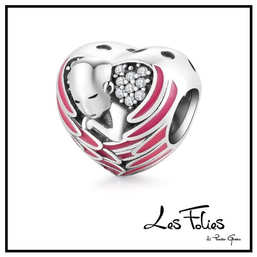 Charm cuore angelo - cuore,