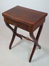 ANTICO TAVOLINO - TAVOLO DA GIOCO MOGANO SEC.XIX