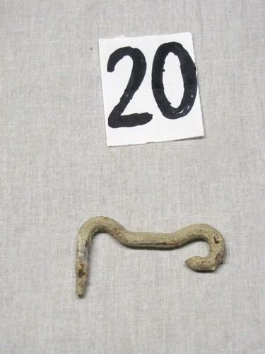 Gancio antico corto curvo - , in