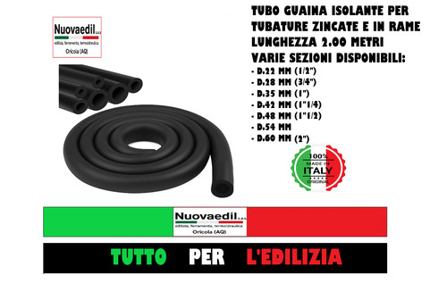 Tubo isolante guaina spugna - tubo,