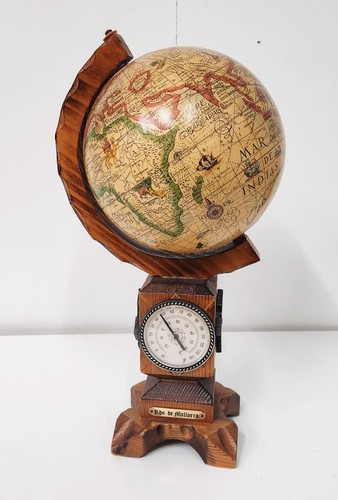 Mappamondo vintage con cornice