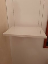 Mensola sospesa in marmo,pensile bianco,consolle  35x25