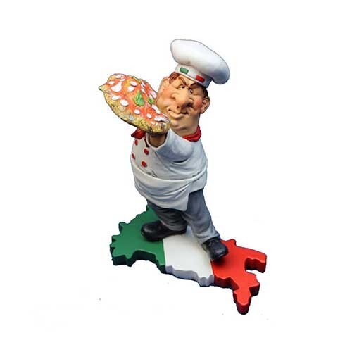 Statuina mestiere pizzaiolo - statuina,