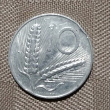 Moneta dieci lire del - da, 10