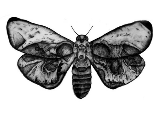 Tatuaggio temporaneo teschio