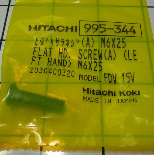 Hitachi 995 344 vite - hitachi, mandrino