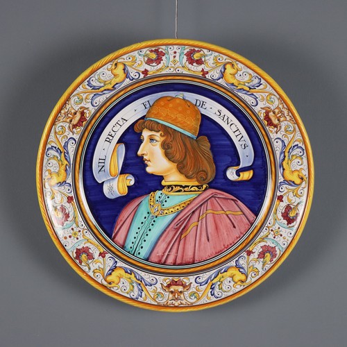 Piatto artistico maiolica - piatto,