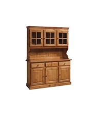 CRISTALLIERA 3 PORTE IN PINO