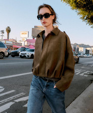 Bomber donna ZARA ecopelle