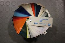 TABELLA COLORI ROVER VOLKSWAGEN AUDI NSU RESTAURO AUTO EPOCA ANNI '80 YOUNTIMER