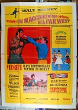 manifesto 4F film ADVENTURES BULLWHIP GRIFFIN UN MAGGIORDOMO NEL FAR WEST Disney