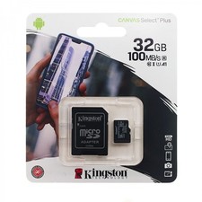 Kingston Canvas 32 GB Select Plus SDCS2/32GB Scheda Microsd Classe 10 Adattatore