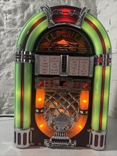 Excalibur WCD-4090 Retro Jukebox CD AM/FM Radio - Verde Neon - Testato Funzionante