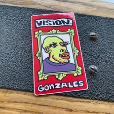 Adesivo Vision Mark Gonzales uomo donna rosso skateboard - anni 80